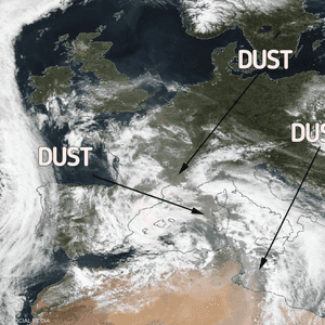 الغبار رفع مستوى التلوث في بعض دول أوروبا