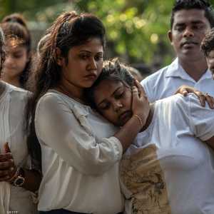 الحزن ما زال يخيم على سريلانكا