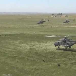 مروحيات عراقية في لقطة أرشيفية