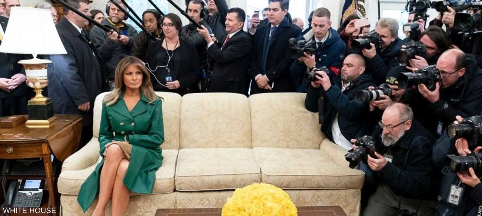 صورة ميلانيا التي أثارت التعليقات