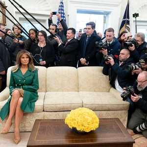 صورة ميلانيا التي أثارت التعليقات