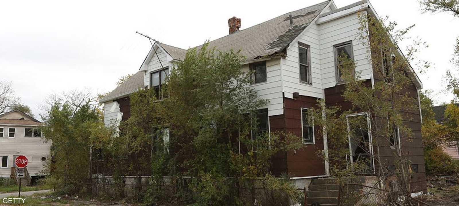 منازل مهجورة في ولاية إنديانا الأميركية شمالي البلاد