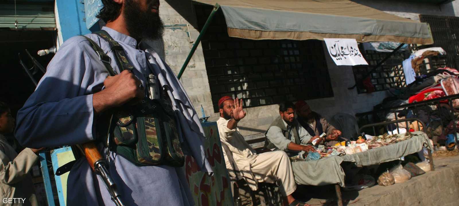 أحد المسلحين من طالبان