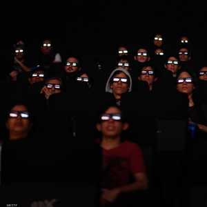 إحدى دور السينما خلال عرض الفيلم