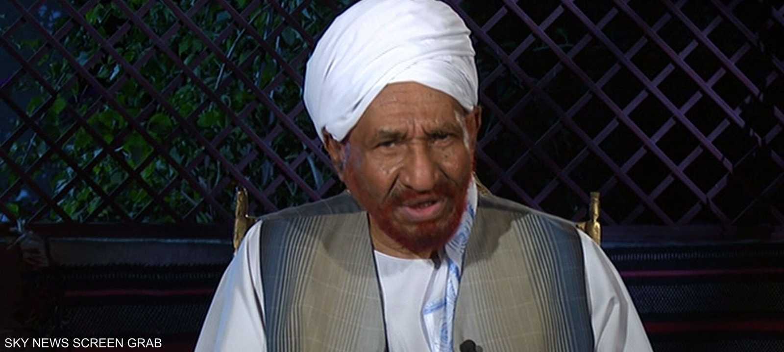 زعيم حرب الامة السوداني الصادق المهدي