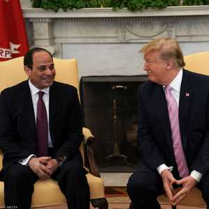ترامب خلال استقباله السيسي في البيت الأبيض في 9 أبريل الجاري