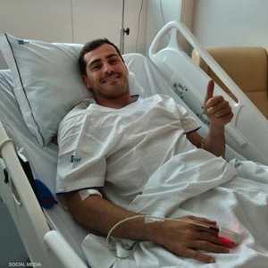 كاسياس يرقد في المستشفى بعد تعرضه لأزمة قلبية