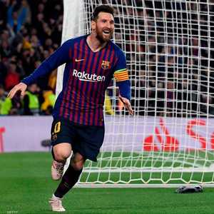 ليونيل ميسي أحرز هدفين في ثلاثية برشلونة