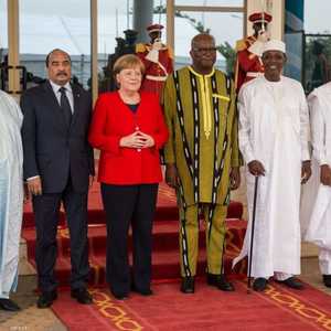 ميركل مع قادة دول الساحل والصحراء