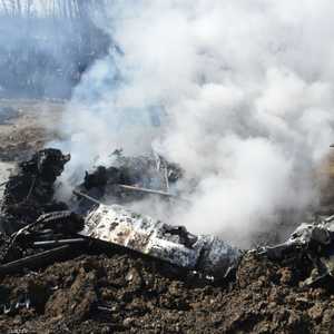 أرشيفية لمروحية محطمة