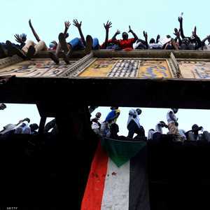 جانب من الحشود في الخرطوم