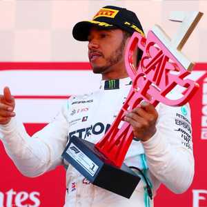 الفوز هو السادس والسبعون في مسار هاملتون