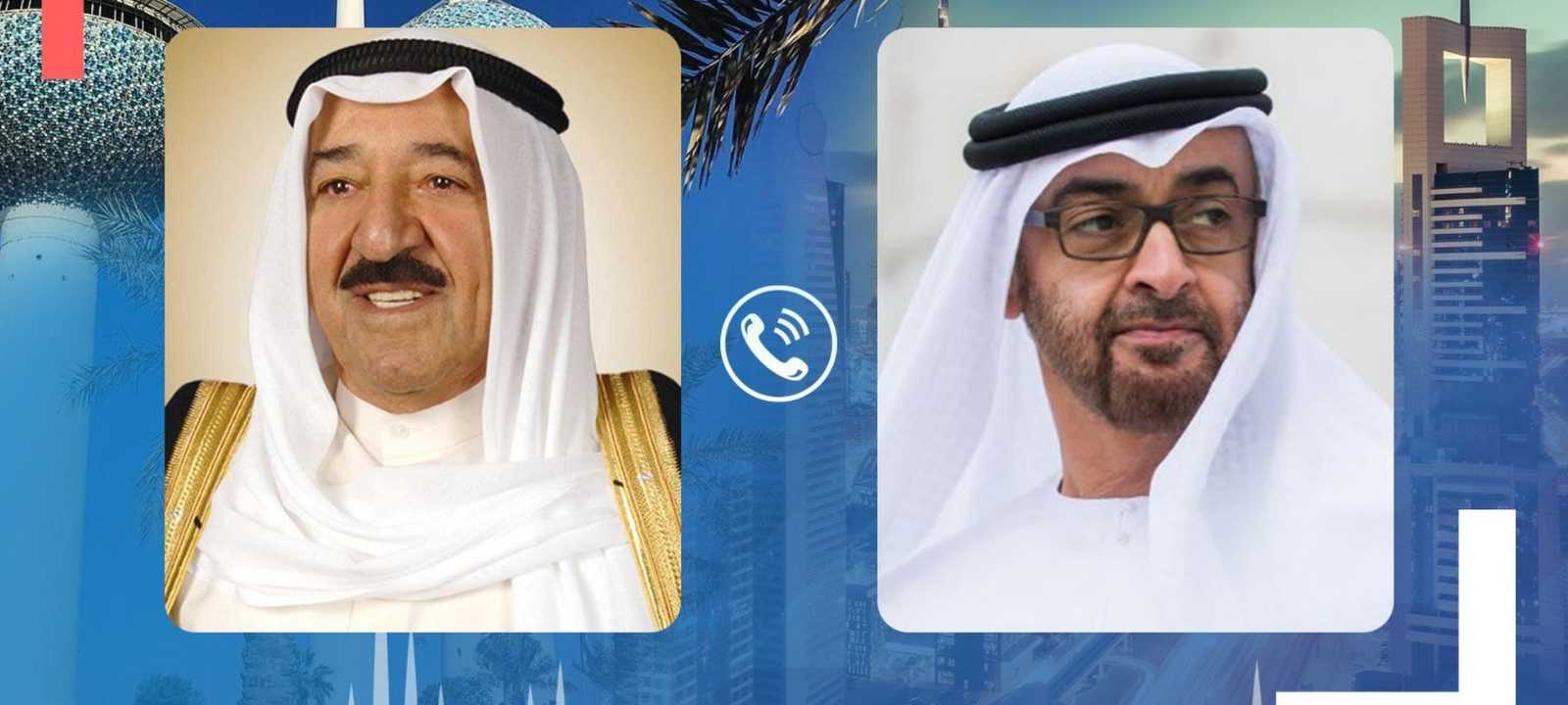 ولي عهد أبوظبي تلقى اتصالا من أمير الكويت