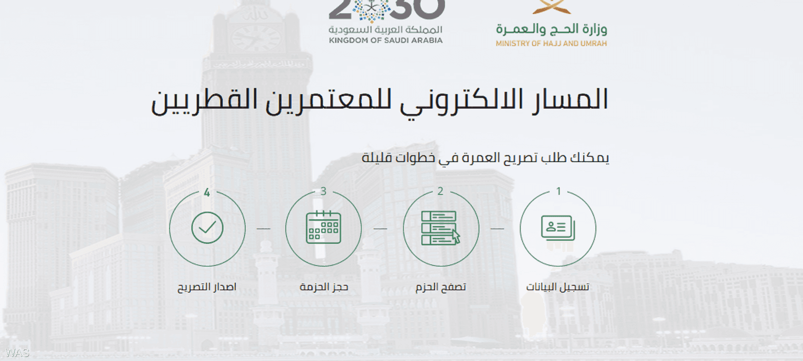 السعودية تخصص رابطا جديدا لاستقبال طلبات المعتمرين القطريين