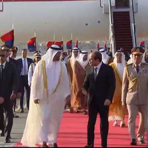 ولي عهد أبوظبي يصل القاهرة
