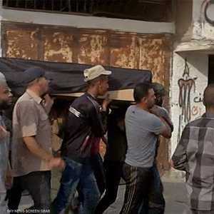 لحظة تشييع جثمان زكي مبارك في غزة