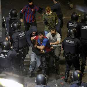اعتقالات خلال أعمال شغب سابقة في برشلونة - أرشيفية