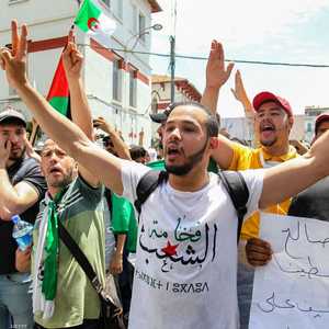 جانب من الاحتجاجات المتواصلة في الجزائر