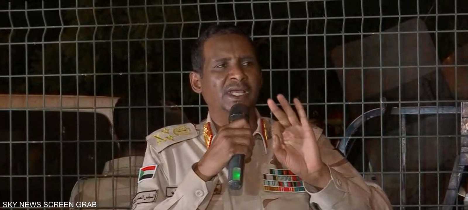 نائب رئيس المجلس العسكري في السودان محمد حمدان دقلو