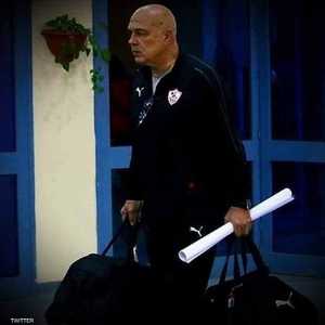 مدرب الزمالك كريستيان غروس الذي أعلن النادي رحيله.