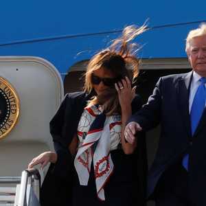 ترامب لدى وصوله إلى العاصمة البريطانية لندن