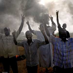 جانب من الأحداث في العاصمة الخرطوم