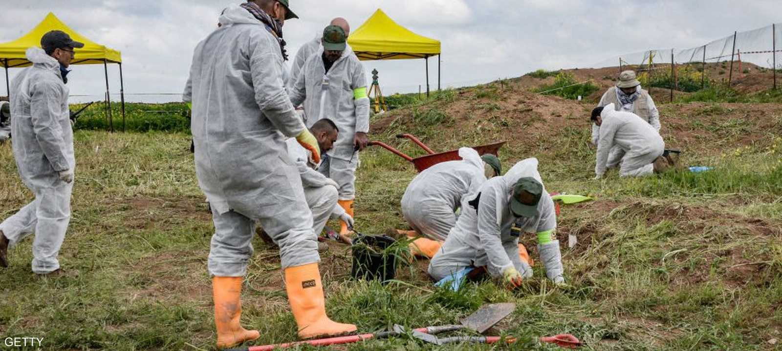 نبشت الأمم المتحدة 12 موقعا، تم تحديدها حول كوجو.