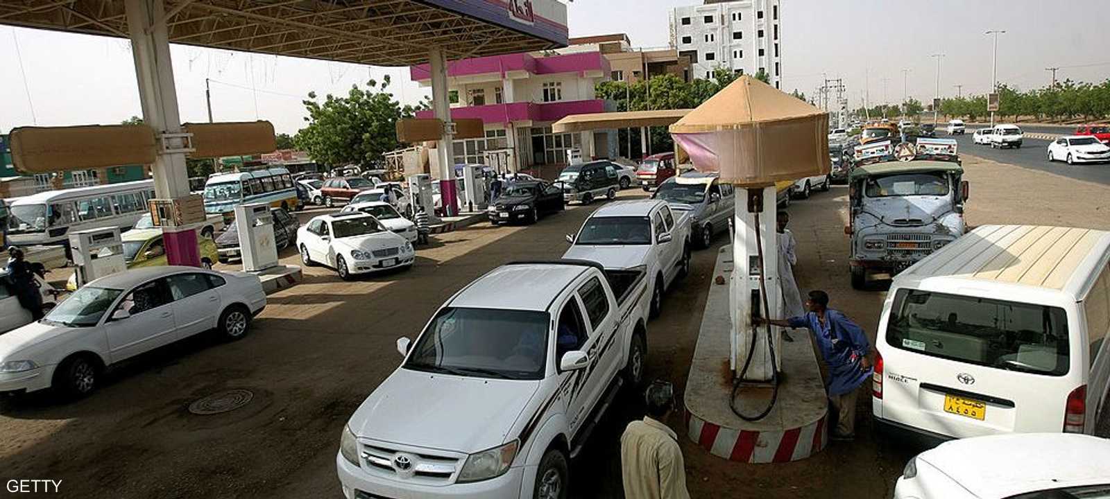 إحدى محطات الوقود في العاصمة السودانية الخرطوم