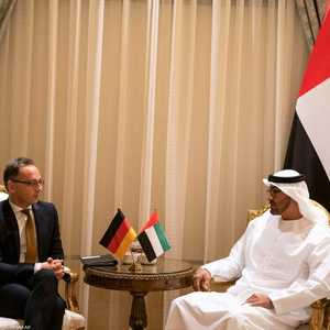 جانب من اللقاء بين الشيخ محمد بن زايد ووزير خارجية ألمانيا