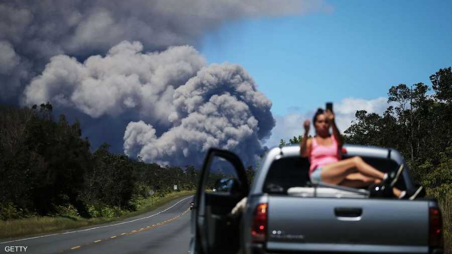 بركان كيلاويا غطى جزءا كبيرا من هاواي.