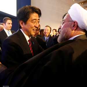 روحاني وآبي خلال لقاء سابق