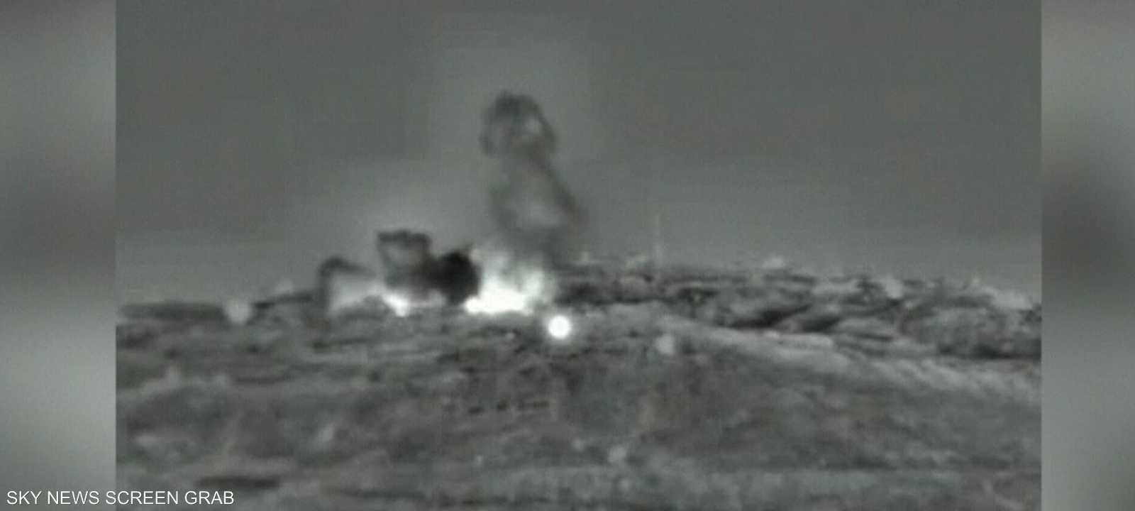 أرشيفية لقصف إسرائيلي استهدف مناطق في سوريا