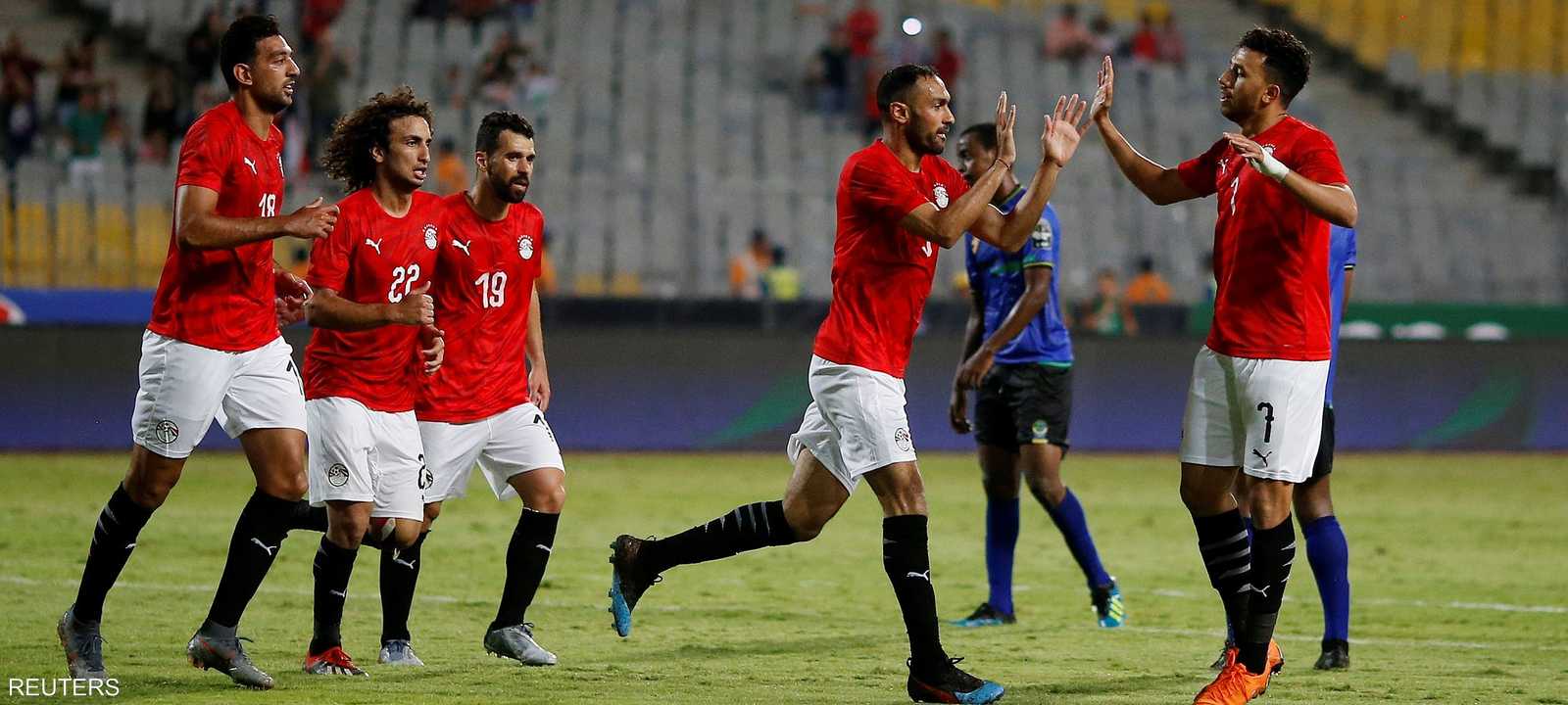 منتخب مصر حقق فوزا بهدف نظيف