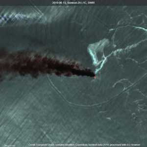 صورة فضائية للهجوم