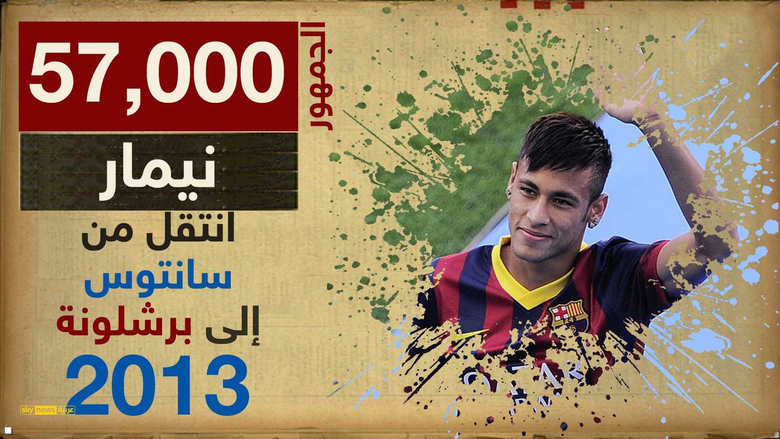 57 مشجع لبرشلونة استقبلوا نيمار