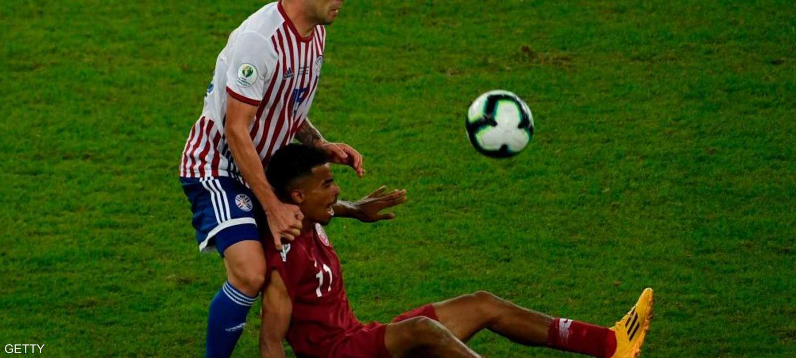 انتهت مباراة قطر وبارغواي بالتعادل 2-2