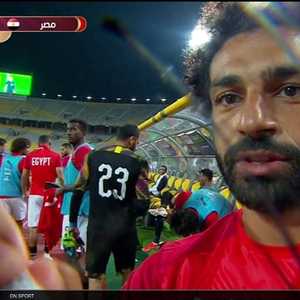 صلاح خلال المباراة