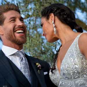 راموس في حفل زفافه