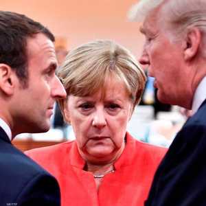 ميركل وترامب وماكرون في لقطة أرشيفية