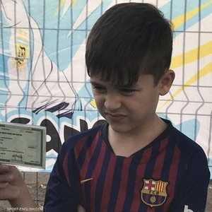 الطفل ليونيل ميسي