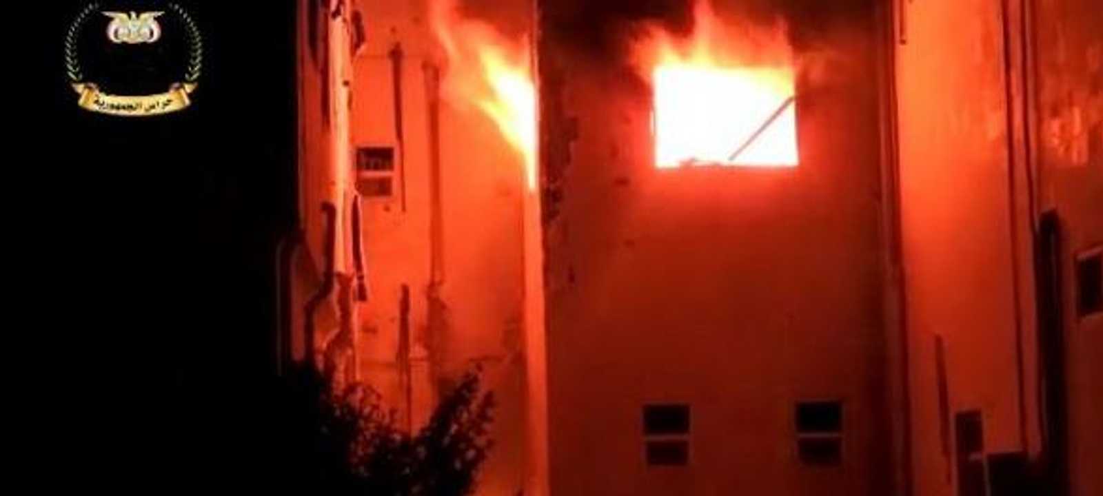 استهداف مباشر لمستفى 22 مايو في الحديدة