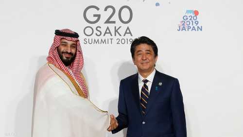 رئيس وزراء اليابان وولي العهد السعودي