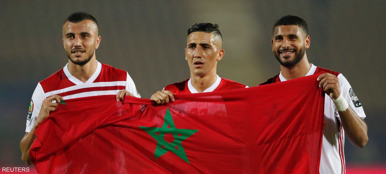 فرحة لاعبي المغرب بالتأهل