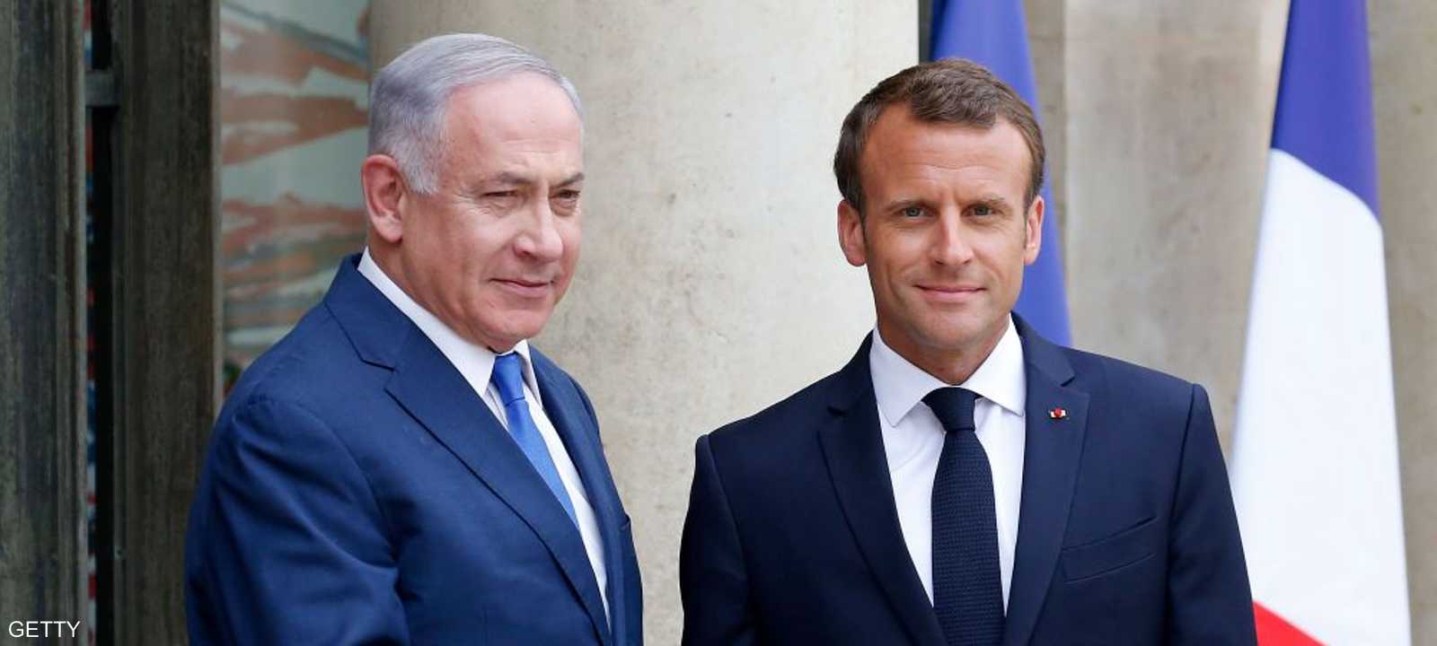 ماكرون ونتنياهو في لقاء سابق