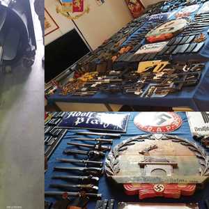 الشرطة الإيطالية عرضت الأسلحة التي عثر عليها خلال المداهمات