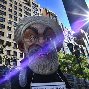 أرشيفية لمظاهرات ضد النظام الإيراني خارج مقر الأمم المتحدة