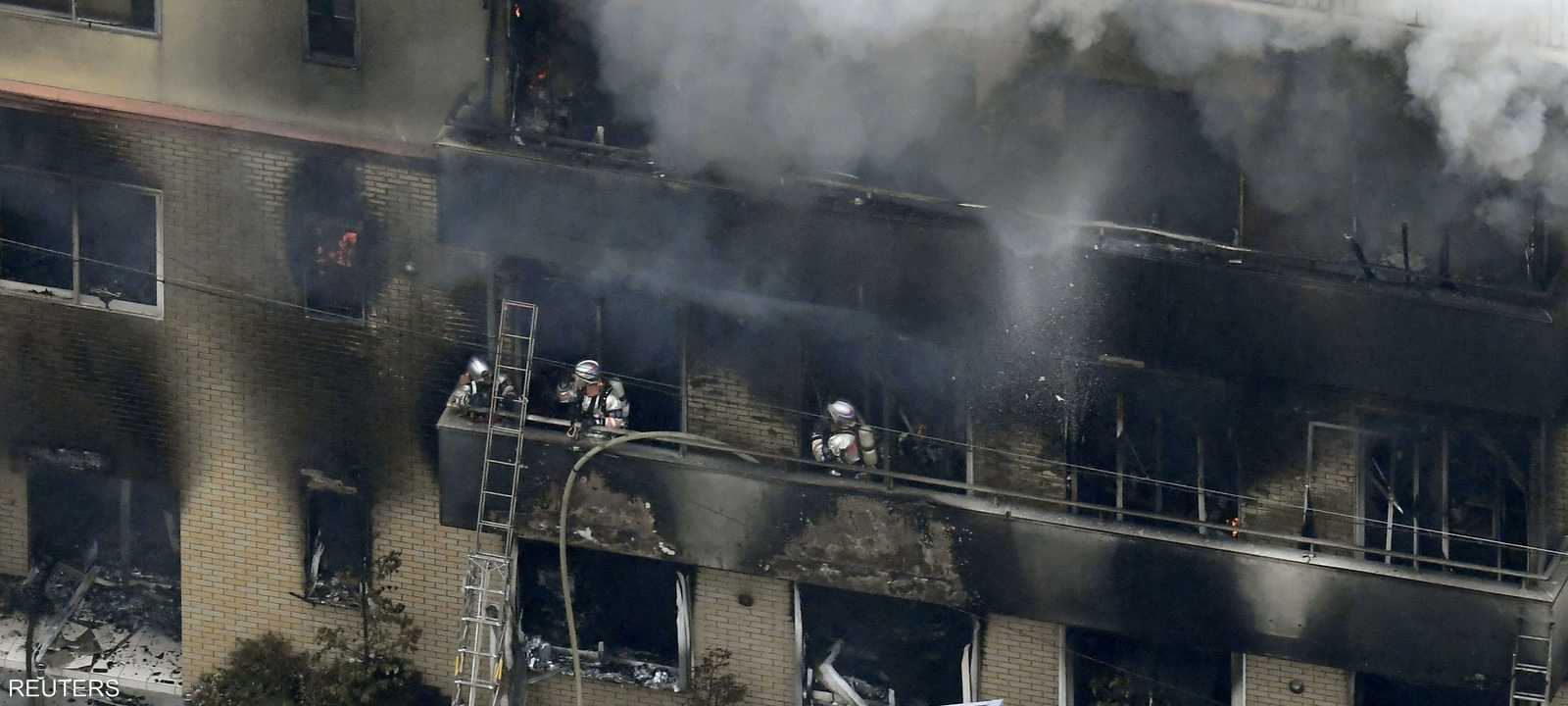 الحريق شب في ستوديو كيوتو للرسوم المتحركة