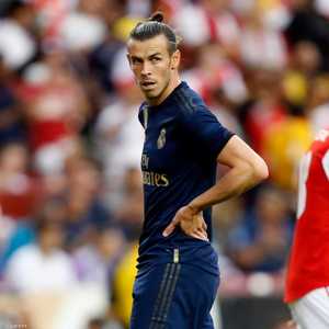 غاريث بيل خلال لقاء الأرسنال