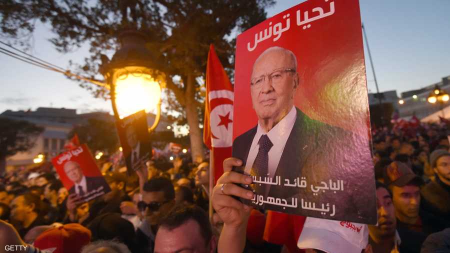مناصرو السبسي ملأوا شوارع تونس في 2014