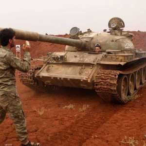 أسلحة ثقيلة للفصائل المسلحة بالمنطقة العازلة بإدلب "أرشيف"